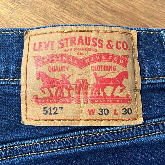 Levi's Deep Blue Denim Jeans - Picture 2 of 5